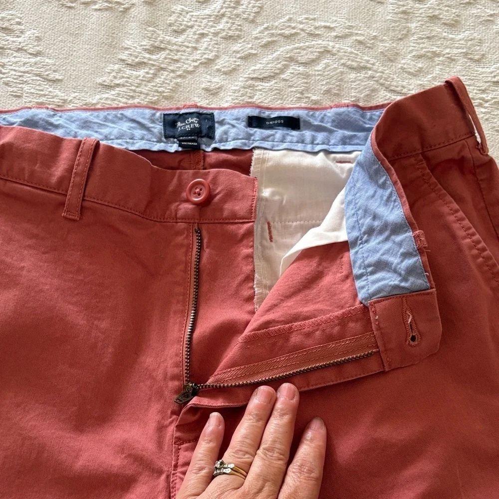 J Crew flex chino Men's Driggs Coral Pants Gently Loved 32x34